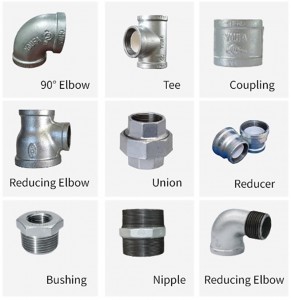 Hot dip galvanized pipe fitting