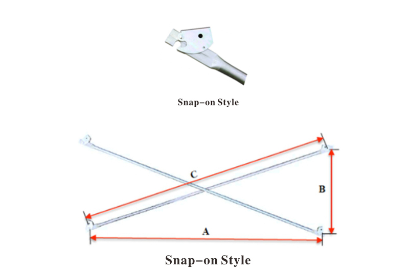 Snap on Cross Braces