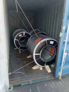 steel coil loaded in container