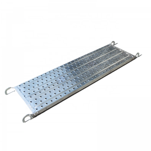 Pre-galvanized perforated steel plank, Galvanized scaffolding metal plank with hooks, metal scaffold catwalk used for construction