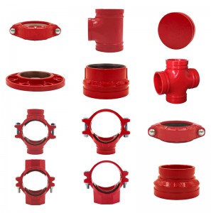 Red Painted Steel Pipe Fittings